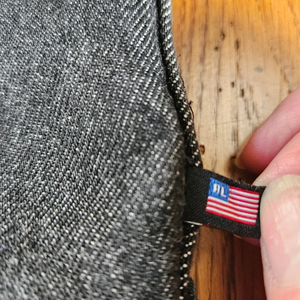 Polo Jeans‎ Co. Ralph Lauren Kids Denim Jacket Black Wash USA Made Large